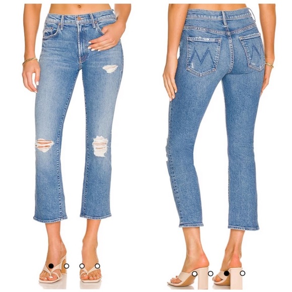 MOTHER The Insider Ankle in Bloom and Doom Jeans - Picture 2 of 6